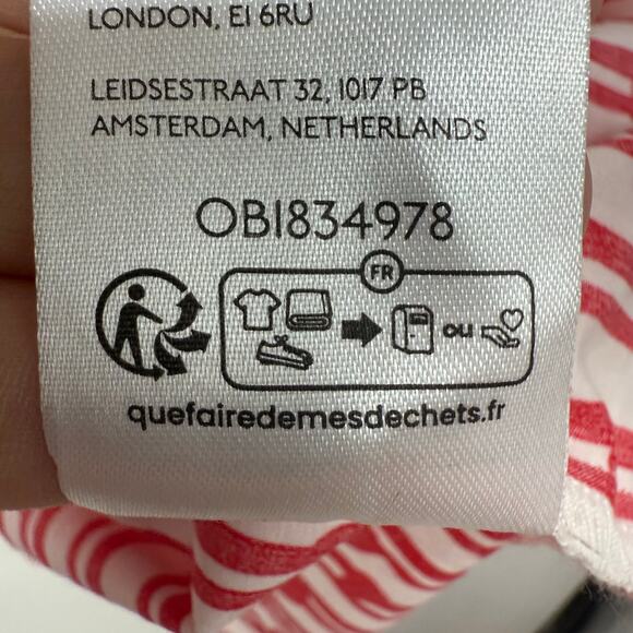 NWT Maeve Anthropologie The Bettina Tiered Mini Shirt Dress Women's Size S Red - Picture 11 of 12